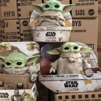 แมนดาลอเรียนสตาร์วอร์สแท้ Mattel Yoda Grogu ตุ๊กตาของเล่น28ซม. จะไม่เคลื่อนที่ Gwd85