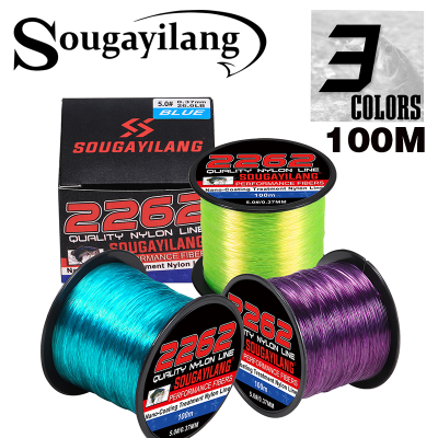 Sougayilangเอ็นตกปลาซุปเปอร์ Senar Pancing Kuat ราคาถูก100ม. เอ็นตกปลา7-38ปอนด์0.8 #-8.0 #0.14มม.-0.5มม. ไนล่อนเส้นเดี่ยวเอ็นตกปลาสำหรับสดและน้ำเกลือ