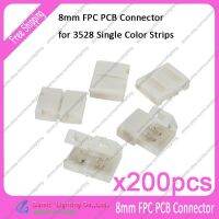 200ชิ้นล็อต2ขา2Pin 8มิลลิเมตร PCB S TRIP-to-S olderless FPC S Nap Down เชื่อมต่ออะแดปเตอร์สำหรับ L ED 3528สีเดียวนำแถบ