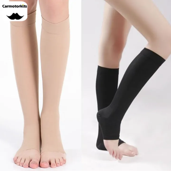 1 Half Toe Style Stocks Women Long Tube Female Compression Socks ...