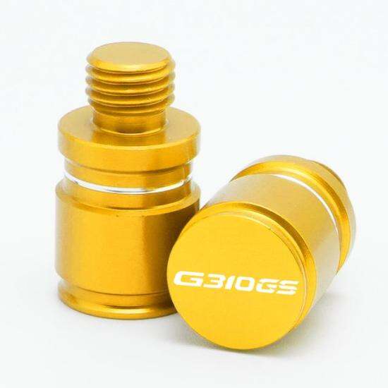 Với g310gs logo phụ kiện xe máy 1 cặp nhôm cnc gương lỗ bông tai kiểu vít - ảnh sản phẩm 3
