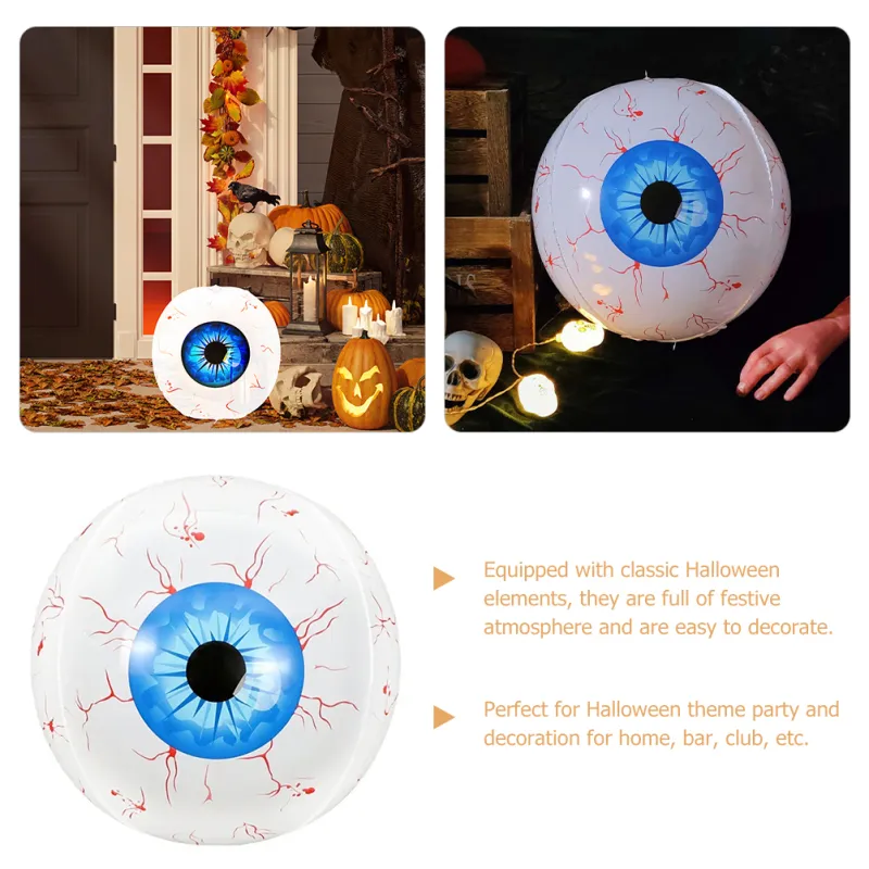 Qifull Inflatable Balloon Eyeball Halloween Party Favors ...