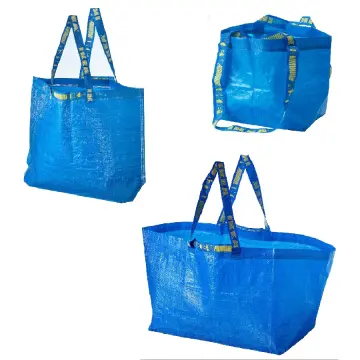 FRAKTA carrier bag, medium, blue, 45x18x45 cm/36 l - IKEA