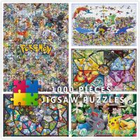 Pikachu Anime Cartoon 1000 Pieces Jigsaw Puzzles Diy Pokemon Puzzles Creative Kids Decompress Educational Toys Gifts