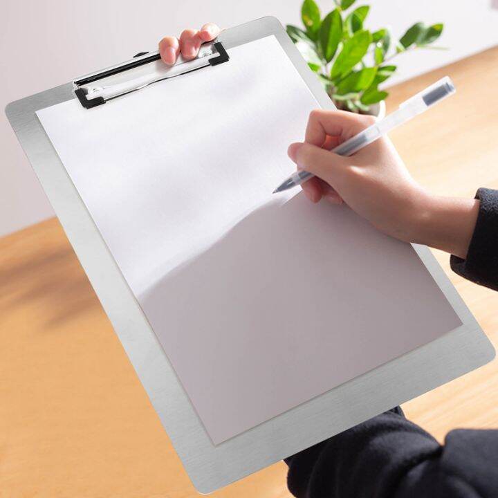 metal-clipboard-folder-a4-stainless-steel-clip-board-bill-storage-folder-writing-file-board-menu-splint-for-business