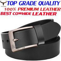 ❇✗ cri237 COWATHER Men Prong Casual Belt with 100 Premium Genuine Leather Classic Belt for Men 1.5 Fashion Daily Work Belts