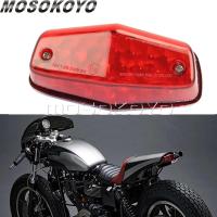 Motosikal LED Emark Lucas Belakang Lampu Brek Belakang สากล untuk Harley คาเฟ่นักแข่งรถ Scrambler หางแสง