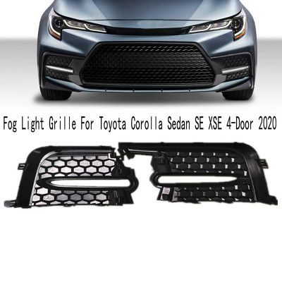 THLT4A 2Pcs Car Front Fog Light Cover Fog Light Grille Bezel for Toyota Corolla Sedan SE XSE 4-Door 2020