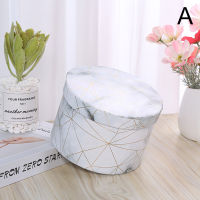 Blue1PC Flowers Gift Box Marble Print Round Flower Box Candy Box Flower Packaging Box Exquisite High-End Bouquets Tote Bag ValentineS Day Gift Pa