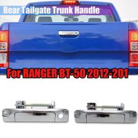 Chrome Rear Tailgate Handle Trunk Release Handle Switch for Ford Ranger Everest Mazda BT-50 2012-2019