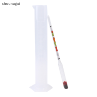 shounagui 3ชิ้น/เซ็ต Triple Scale ALCOHOL hydrometer และโถทดสอบสำหรับเบียร์เบียร์ไวน์ที่บ้าน