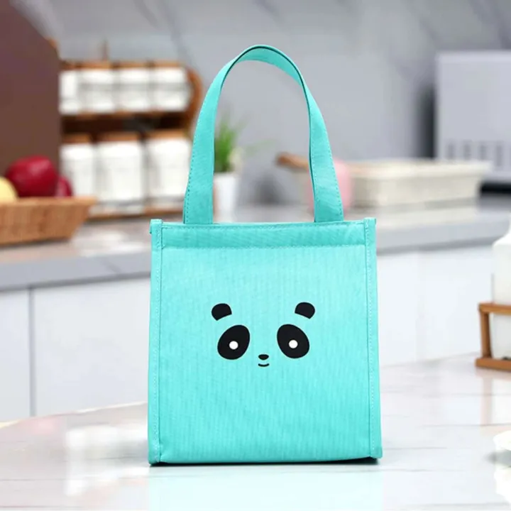 TB111 Cute Design Thermal Insulated Canvas Lunch Bag Lazada PH