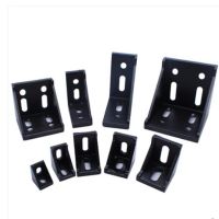 5-10pcs 2020 2028 2040 3030 3060 4040 4080 black Corner Bracket Fittings Corner Angle Bracket Connector