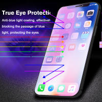 ??ฟิล์มกระจกนิรภัย แบบเต็มจอ กันรอย กันแสงสีฟ้า สำหรับ iphone 14 13 12 11 Pro Max X 8 6 6s Plus 6 6s 7 XS MAX XR Iphone 11 13 Pro Max SE