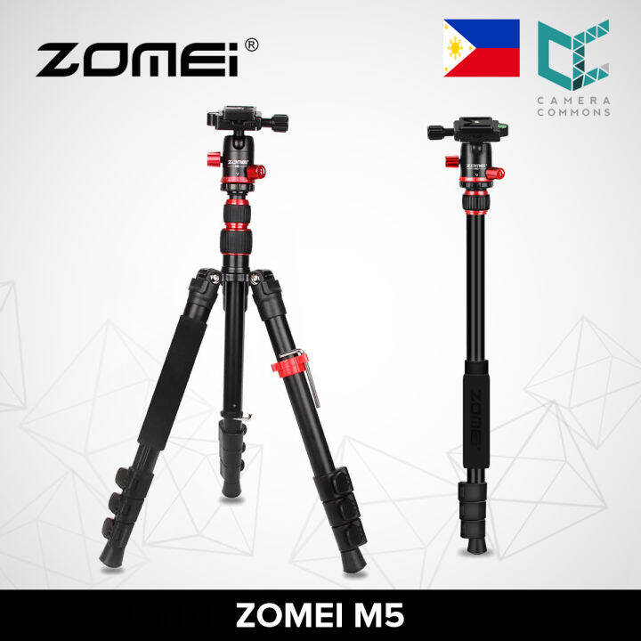 Zomei M5 Pro Portable Tripod & Monopod – Aluminum – For Canon, Nikon, Sony DSLR & Smartphone