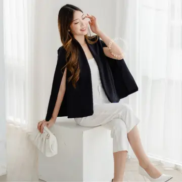 White on sale cape jacket