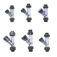 20/25/32/40/50/63mm Farm Garden Water Filter Screen Irrigation Filter Transparent Plastic Tube Quick Coupler