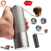 R-Phoenix Portable Manual Coffee Grinder Conical Coffe Bean Miller Aluminum Rhombus Body Ergonomic Labor-saving Handle 25g Capacity