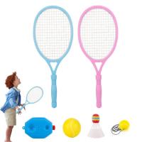 Tennis Training Ball Set Tennis Ball Machine Portable Tennis Equipment for Self-Practice Including String Ball Tennis Rackets Badminton Water Filling Base for Kids Beginners current