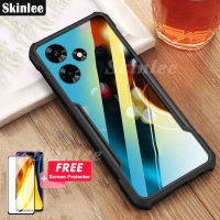 เคสโทรศัพท์แบบใสสำหรับ Infinix Hot 30 Play 30i,ชุดป้องกันแบบนิ่มโทรศัพท์ Infinix Hot30i 30 Play เคสHot 30 + ฟิล์มป้องกันหน้าจอกระจกเทมเปอร์