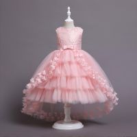 ZZOOI 2023 Summer Baby Girl Party Dress Kids Clothes Children Elegant Birthday Princess Wedding Prom Dance Costume 1-12 Year Vestidos