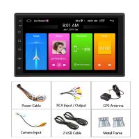 7" Inch Android 10.0 Car Player 2 Din 2+16G 2+32G with Radio MP5 GPS Rear View Camera Bluetooth Call Phone Music