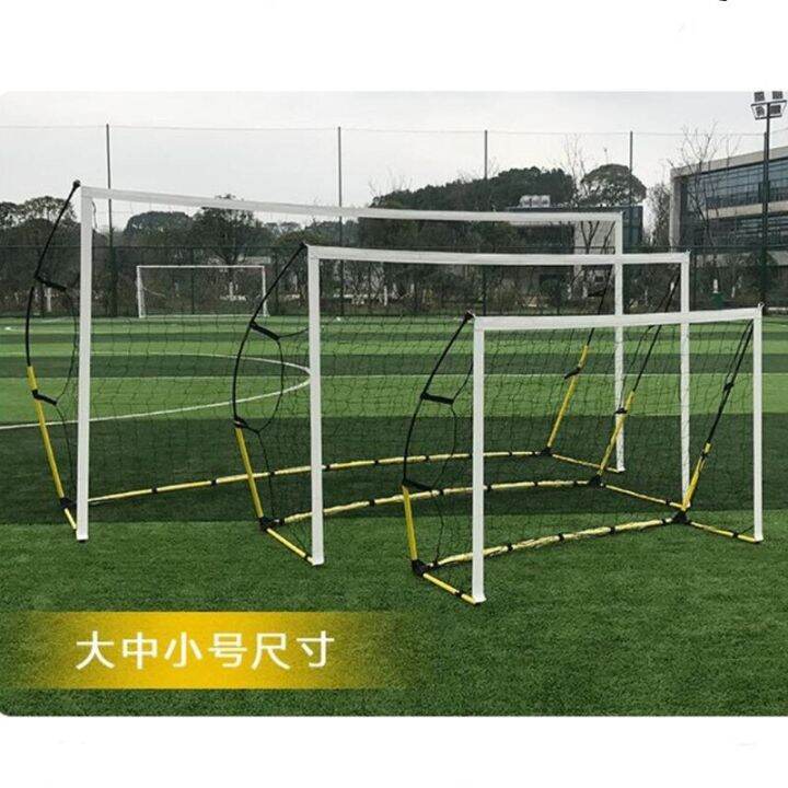 Quick Set Up Soccer Goal And Nets Instant Collapsible Metal Base ...