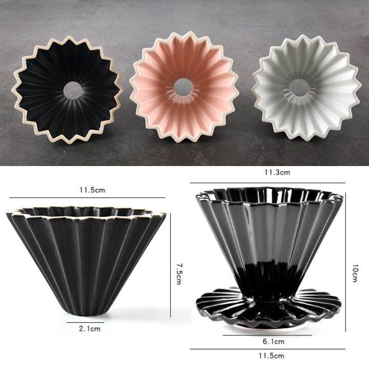 new-arrival-espresso-coffee-filter-cup-ceramic-origami-pour-over-coffee-maker-with-stand-v60-funnel-dripper-cafe-accessories