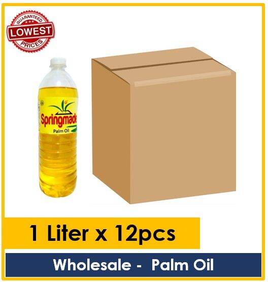 Wholesale Springmade Palm Cooking Oil 1 Liter x 12pcs Lazada PH