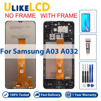 หน้าจอ LCD สำหรับ Samsung A03 LCD A032 LCD สำหรับ Samsung A03 A032F LCD Screen Touch Digitizer Assembly