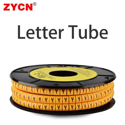 1 Volume Cable Marker Letter A-Z 1.5/2.5/4/6 mm² Colored Wire Spiral Wrapping PVC Insulation Label Pipe Network Antiskid Sleeve Electrical Circuitry P