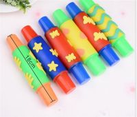 18cm Clay rolling pin ntelligent plasticine clay mold tool DIY Flowers Decoration Roller Brush seal Kids Toys Plasticine model Clay  Dough