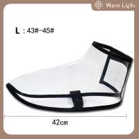 Warm Light รองเท้าตัดผมปกพีวีซีใสรองเท้าครอบคลุม foots ครอบคลุมผม Stylist รองเท้าผ้า