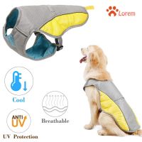 Summer Dog Cooling Vest Clothes Cooling Harness For Dogs Adjustable Mesh Reflective Vest coat Quick Release Pet dog clothes