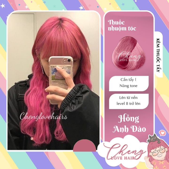 Thuốc nhuộm tóc màu hồng đào: Không muốn đến thợ salon nhưng vẫn muốn tóc màu hồng đào độc đáo? Thuốc nhuộm tóc màu hồng đào sẽ giúp bạn làm được điều đó! Với công thức hoàn toàn an toàn và dễ sử dụng, bạn có thể sở hữu mái tóc đầy quyến rũ và ấn tượng mà không phải tốn quá nhiều chi phí.