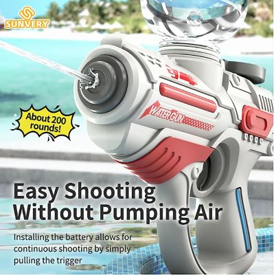 Electric Automatic Water Gun Children High-pressure Outdoor Beach Large-capacity Swimming Pool Summer Toy for Children Boy Gifts