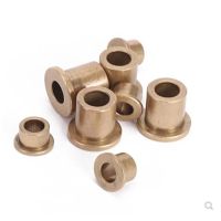 10PCS ID 2mm 3mm 4mm 5mm brass Flanging Self-Lubricating Bearing Powder Metallurgy Oil Copper Bushing Guide Sleeve