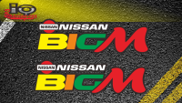 สติ๊กเกอร์  นิสสัน บิ๊ก เอ็ม NISSAN BIG M จำนวน 2 ชิ้น