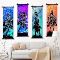 【CW】✌  Print Pictures Online Canvas Yuuki Asuna Decoration Poster Sachi Scroll Hanging Painting Bedside Background Wall