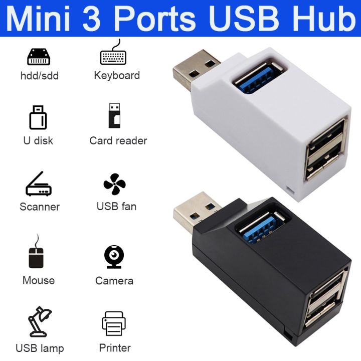 usb-3-กล่องที่แยกมินิขยายฮับต่อพ่วง0ช่อง3พอร์ตความเร็วสูงสำหรับคอมพิวเตอร์แล็ปท็อปเครื่องอ่านการ์ดยูดิสก์