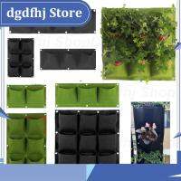 Dgdfhj Shop 2/4/9 Pockets Vertical Garden Grow Bags Plant Wall Hanging Planting Pots Grow Planter Vegetable Gardening Supplies