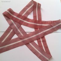 ○✿❖ 3.5cm Ultrathin Red White Stripe Elastic Band Underwear Sew Lace Waist Garment Accessory Strap Webbing Tape DIY Belt Rubber Band