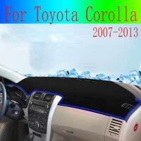 แผ่นฝาปิดแผงควบคุมสำหรับรถยนต์ Toyota Corolla แผ่นม่านบังแดดแผงหน้าปัดพรมอุปกรณ์ป้องกันรังสียูวี2007 2009 2008 2010-2013