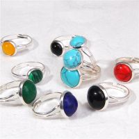 ✇❃ FGHTRF 8/10/12mm Stone Bead Colorful Color Rings Female for Jewelry