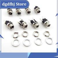 Dgdfhj Shop 5.5 x 2.1mm DC Power Jack Panel Mount Terminal 3 Pin 5.5 2.1mm DC Female Socket Supply Electrical DC Jack Connector