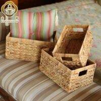 Rattan Basket Rotan Bakul Organizer Storage Vietnam Basket Water Hyacinth eagrass Basket Raga Rotan Pantry Basket Seagrass Basket Basket Rattan Drawer Basket Wicker Water Hyacinth Basket Bakul Rotan Cane Basket Rope Basket Rattan Basket Vie