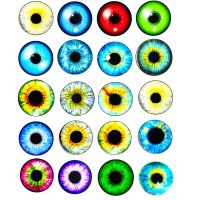 In Pairs Mixed with  6mm 14mm 16mm 18mm 30mm Round Eyes Glass Flatback Photo Cameo Accessories