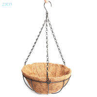 WaterWheel Coconut Wire Semi-Circular Flower Pot Iron Chain Hanging Basket For Vegetable Flower Garden Supplies