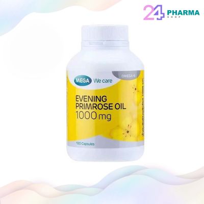 Mega We Care Evening Primrose Oil 1000มก. (30แคปซูล) ช่วยการปวดประจำเดือน ผิวแห้ง วัยทอง