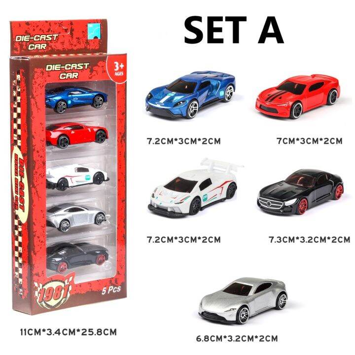 5แพ็ค1-64-scale-super-รถสปอร์ตของเล่นโมเดล-s-diecast-ของเล่นโมเดลรถโลหะ-diecast-ของเล่นขนาดเล็กของขวัญวันเกิด